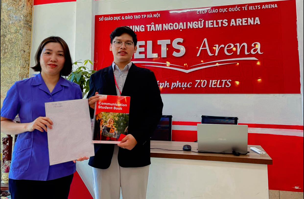 Chào mừng Vũ Bảo Ngọc – một học viên tài năng từ Trường THPT Phan Đình Phùng, Hà Nội – đến với IELTS Arena!